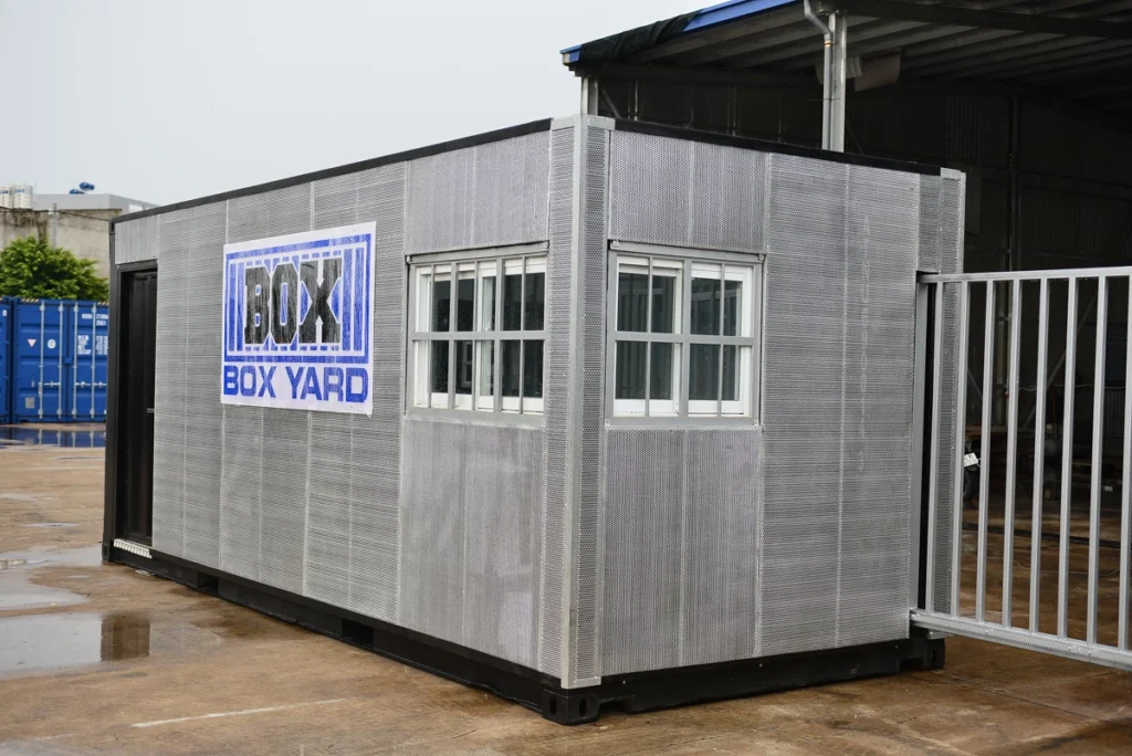 Modular container construction for events and businesses